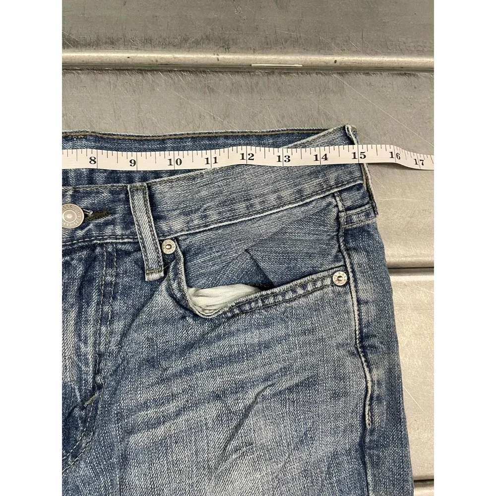 Levis 514 Jeans Mens 29X32 Blue Medium/Light Wash Denim Straight Leg 100% Cotton